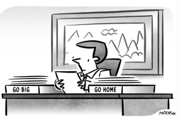 Go Big or Go Home Cartoon